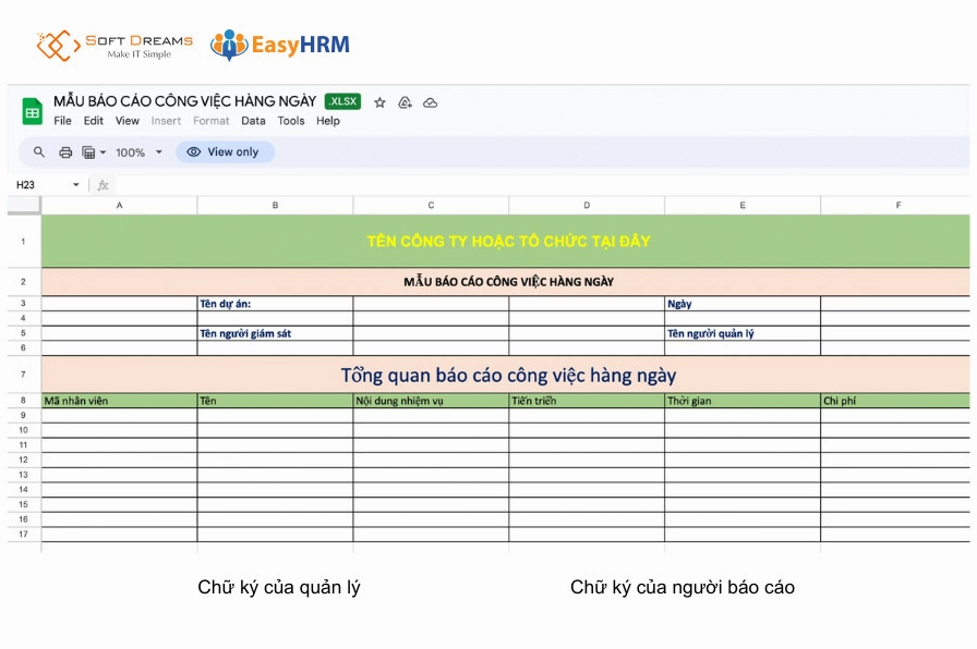 Báo cáo công việc hàng ngày cần ngắn gọn, xúc tích