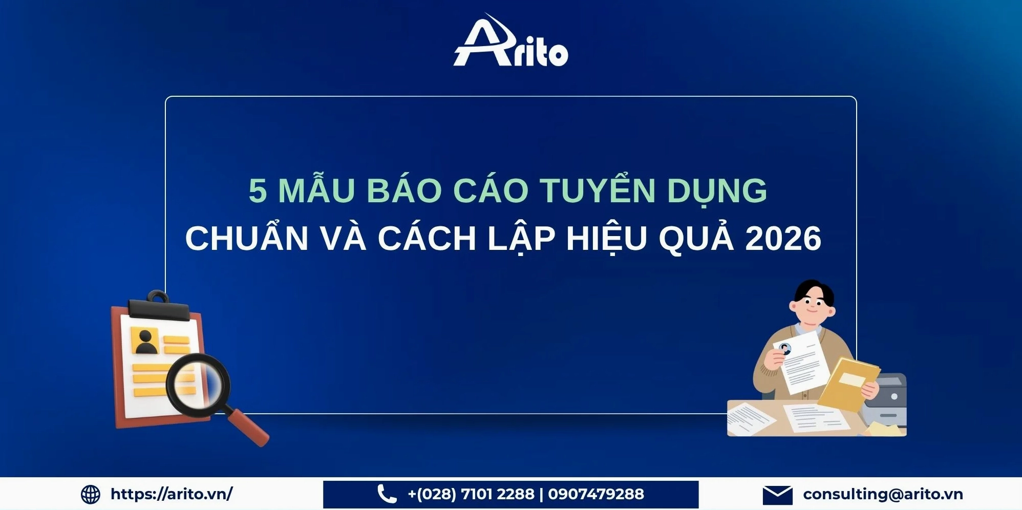 Báo cáo tuyển dụng - Biểu đồ minh họa xu hướng