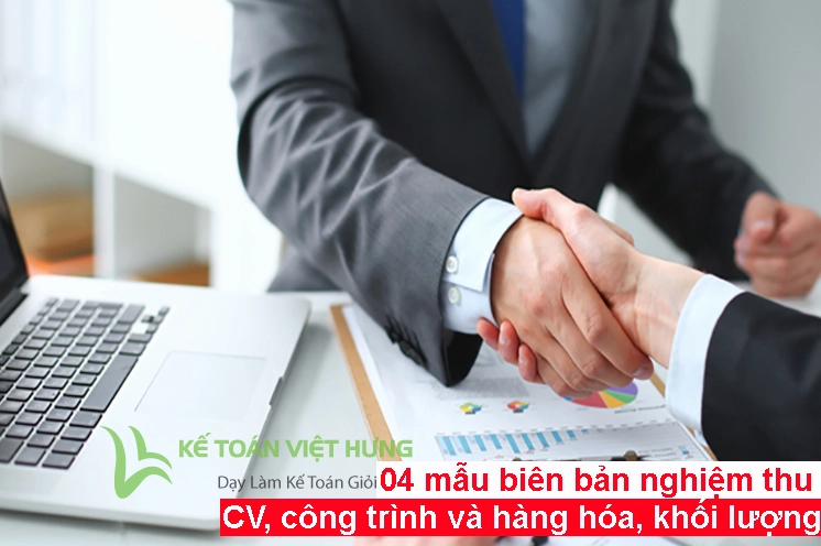 Biên bản nghiệm thu công việc