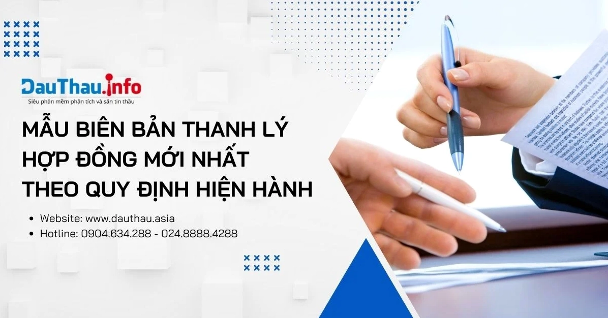 Biên bản thanh lý hợp đồng