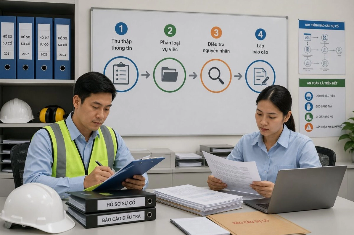 Doanh nghiệp thống kê tai nạn qua báo cáo