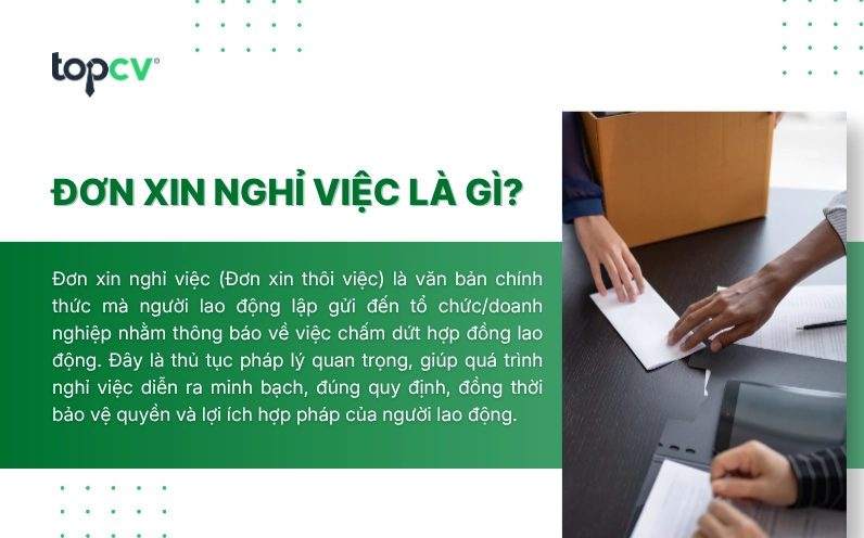 Đơn xin nghỉ việc là mẫu văn bản chuẩn