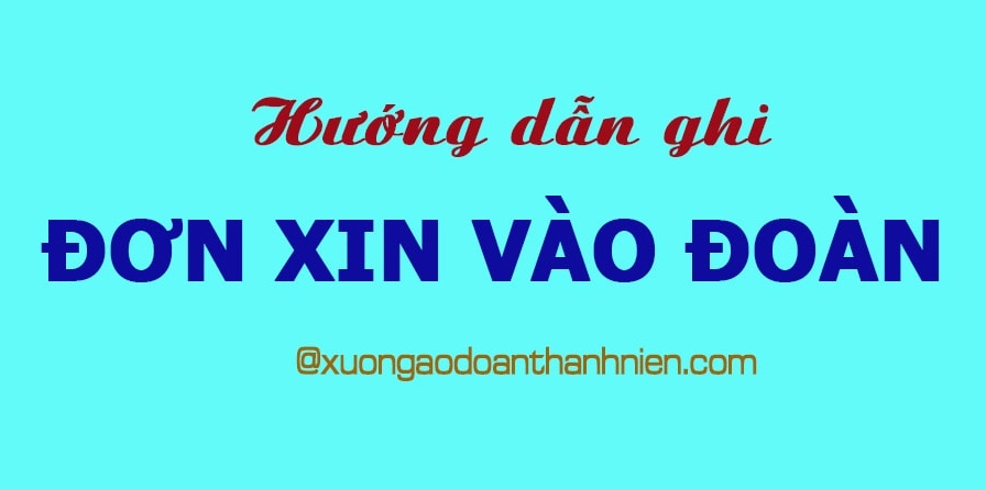 Đơn xin vào đoàn