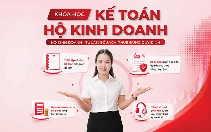 Khóa học Kế toán hộ kinh doanh thực hành, minh họa quy trình tài chính