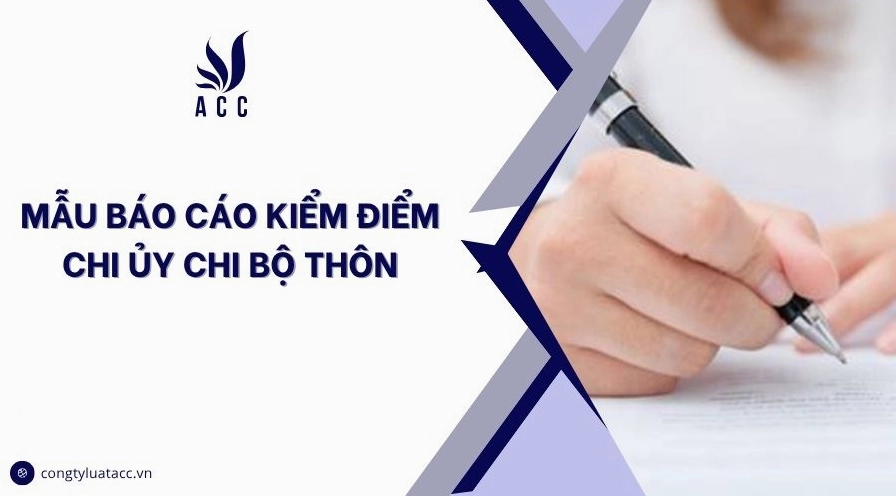 Mẫu báo cáo kiểm điểm chi ủy chi bộ thôn