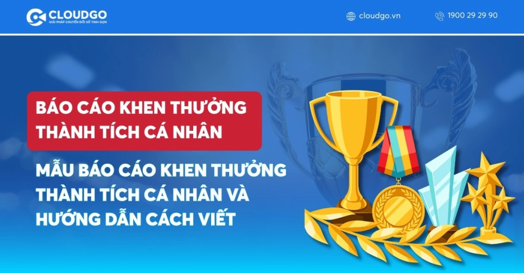 Mẫu báo cáo thành tích khen thưởng cá nhân