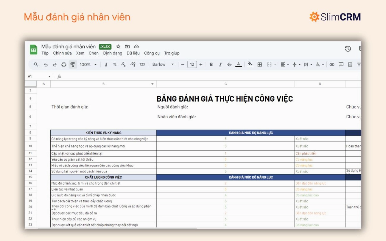 Mẫu báo cáo tình hình tuyển dụng nhân sự minh bạch