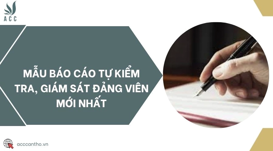 Mẫu báo cáo tự kiểm tra, giám sát đảng viên mới nhất