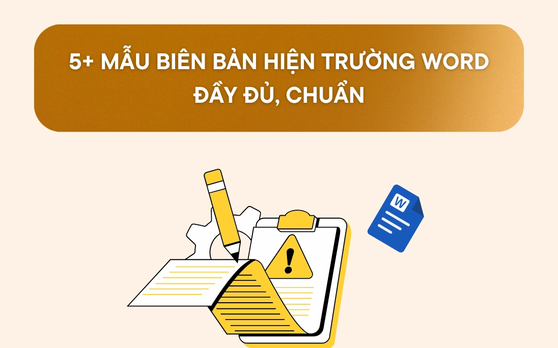 Mẫu biên bản hiện trường word