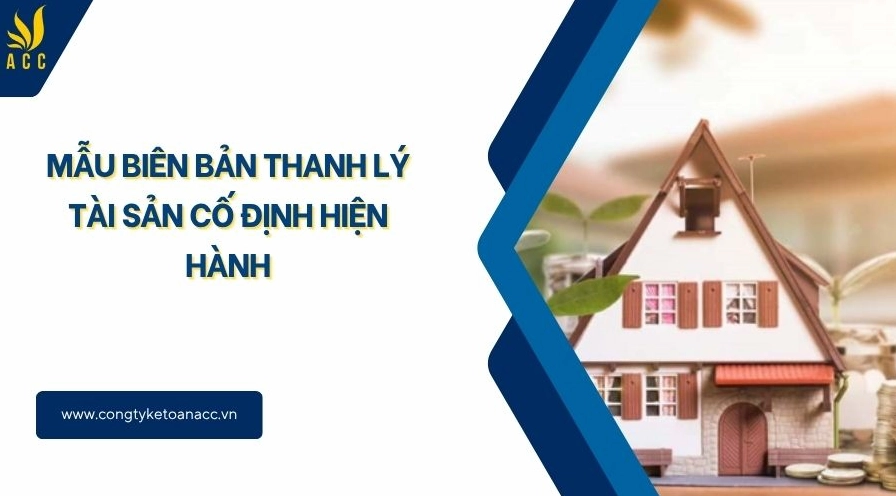 Mẫu biên bản thanh lý tài sản cố định hiện hành