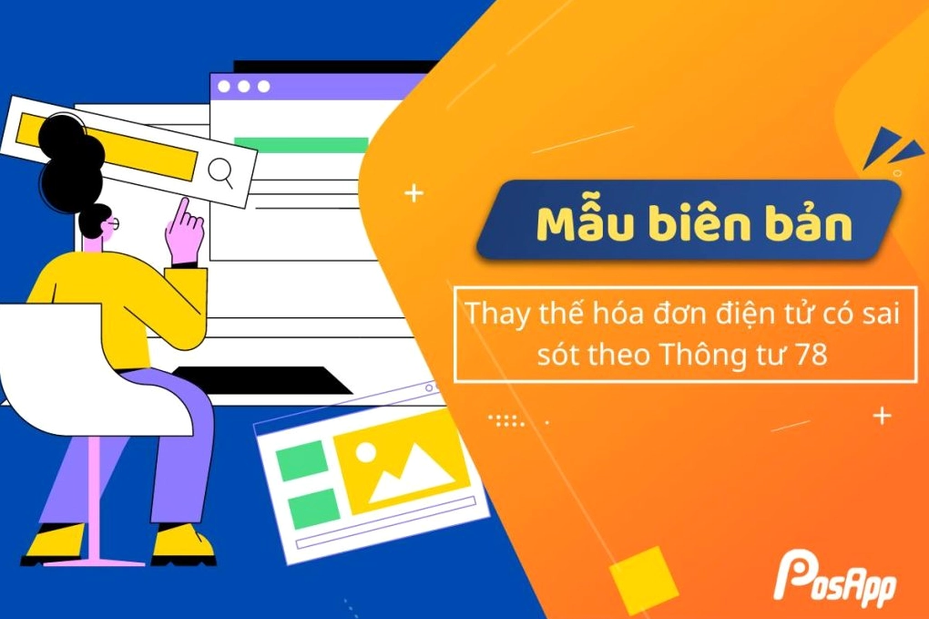mẫu biên bản thay thế hóa đơn điện tử sai sót theo thông tư 78