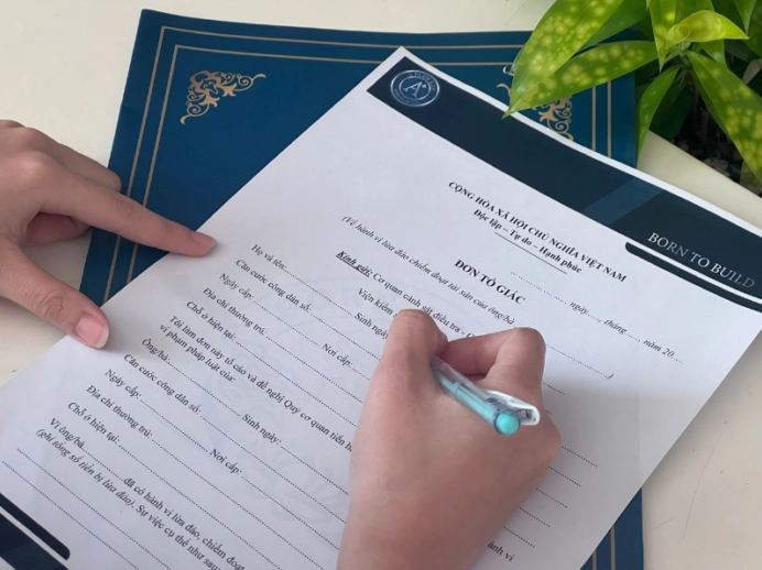 Mẫu đơn trình báo công an xã