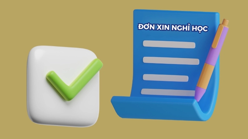 Mẫu đơn xin nghỉ học thường thể hiện nội dung gì