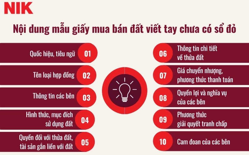 Mẫu hợp đồng mua bán đất viết tay mới nhất
