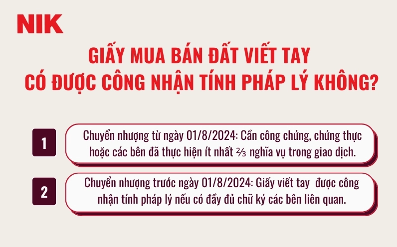 Mẫu hợp đồng mua bán đất viết tay