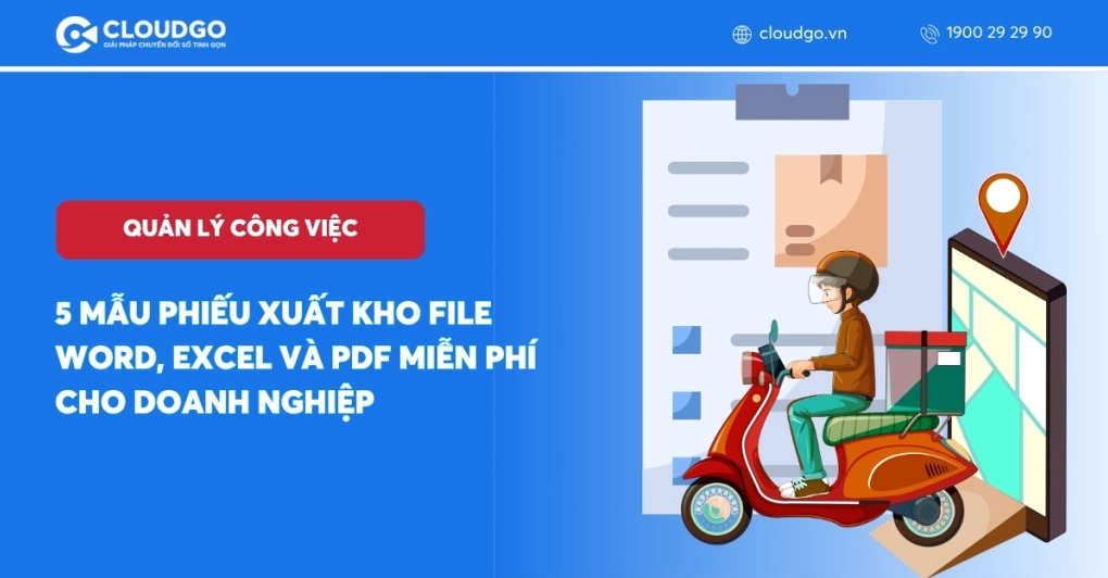 Mẫu phiếu xuất kho làm cơ sở tham khảo