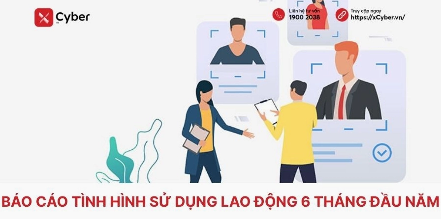 Minh họa báo cáo tình hình sử dụng lao động 6 tháng đầu năm