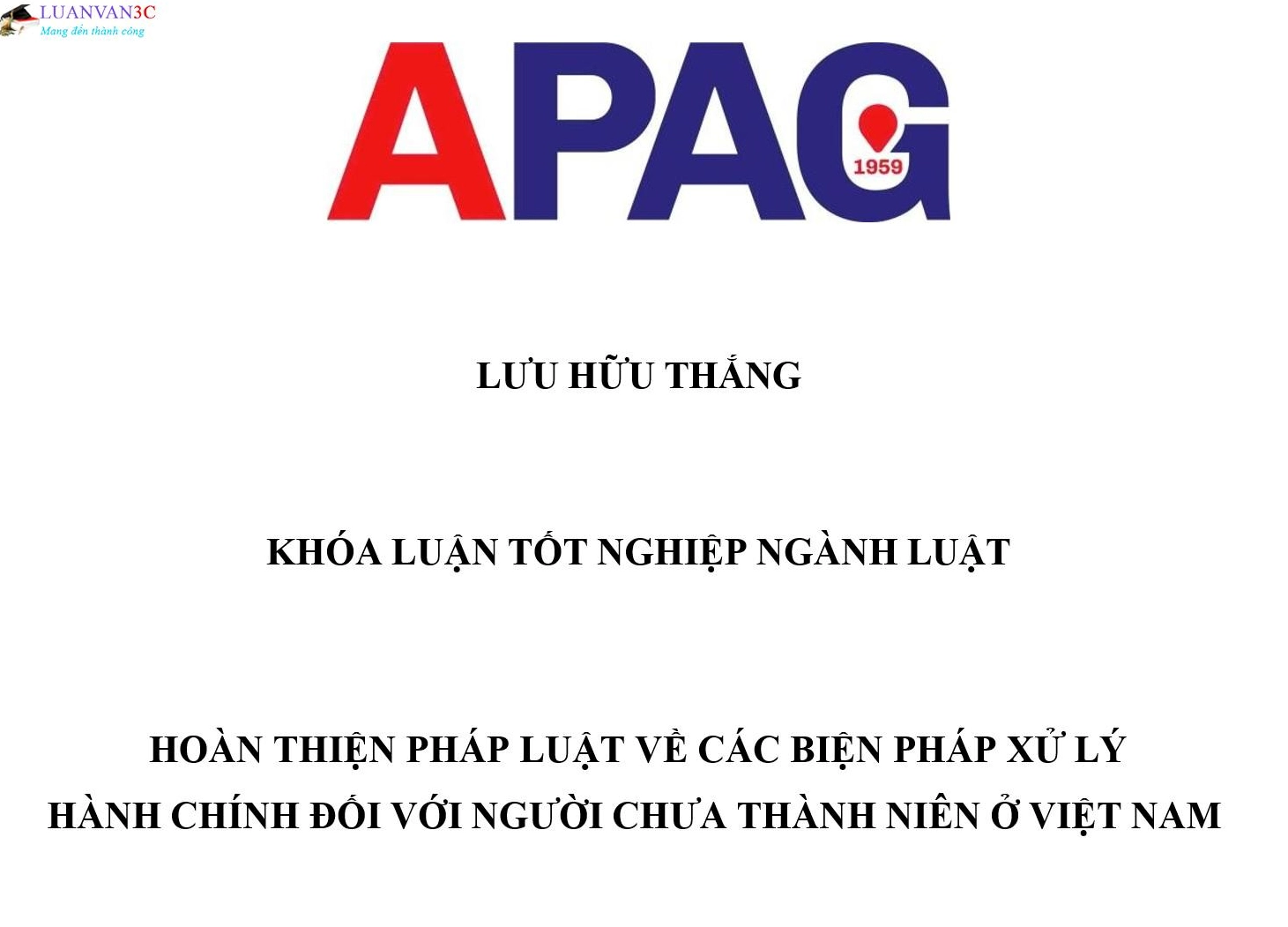 Minh họa khóa luận tốt nghiệp về hoàn thiện pháp luật xử lý hành chính