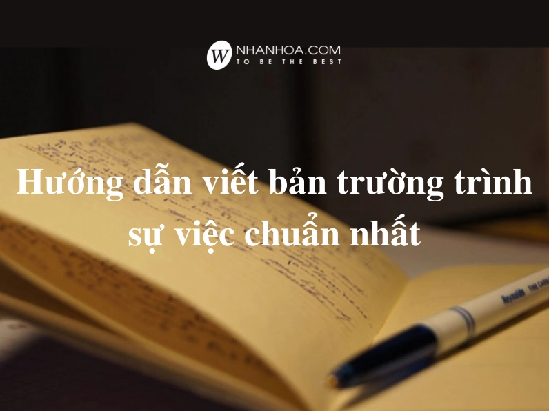 Minh họa mẫu biên bản tường trình sự việc điện tử
