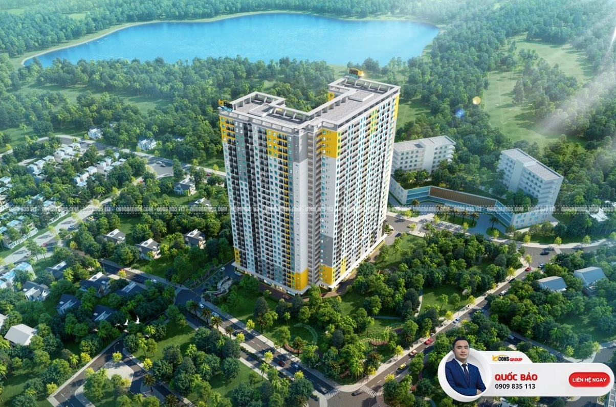 Phối cảnh Dự án Bcons City - Tháp Green Topaz