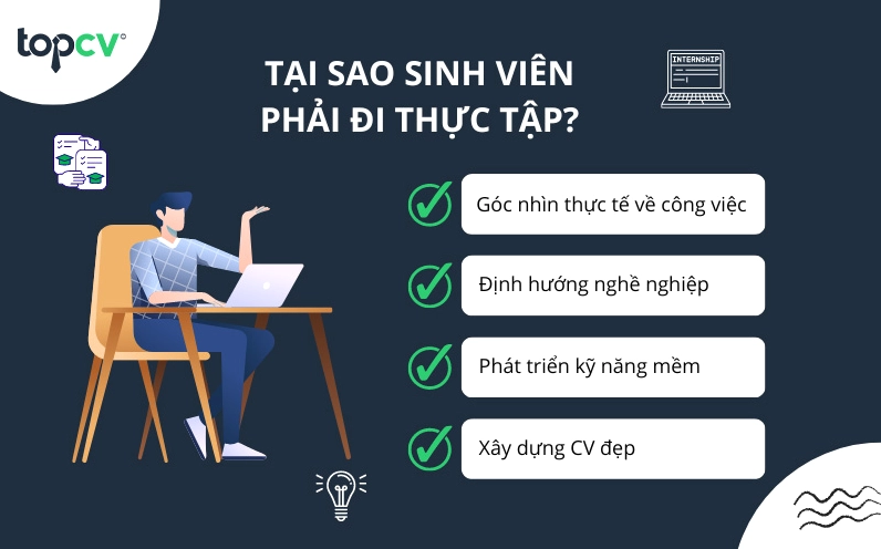 Sinh viên cần phải đi thực tập để có góc nhìn thực tế về công việc