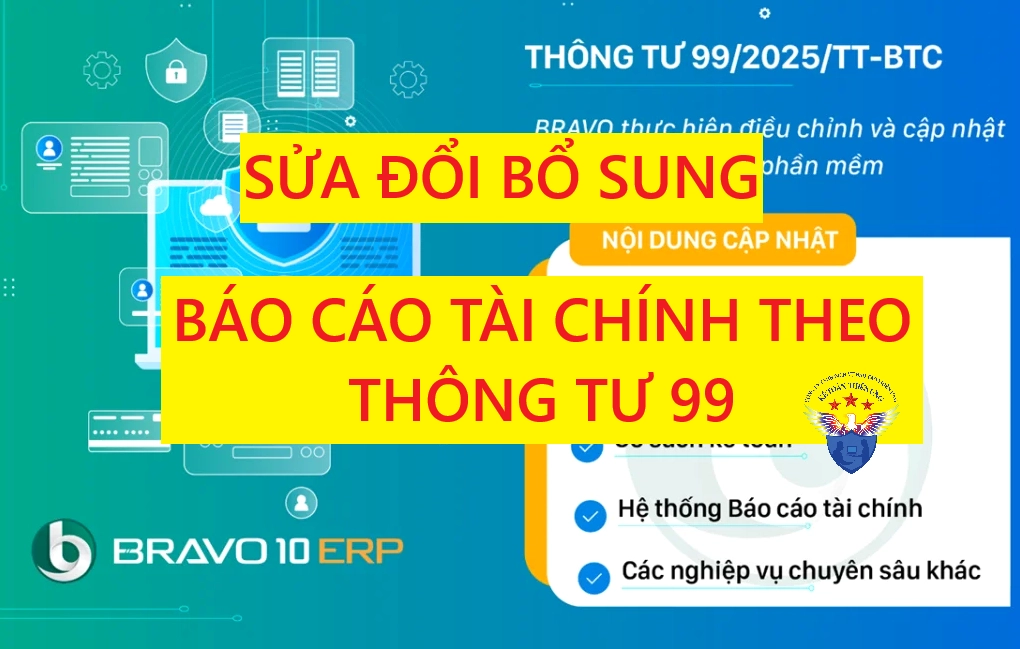 Sửa đổi, bổ sung Báo cáo tài chính theo Thông tư 99
