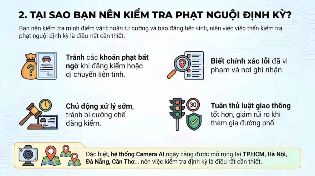 Ai nên kiểm tra phạt nguội?