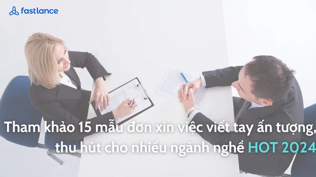 Các mẫu đơn xin việc viết tay thu hút