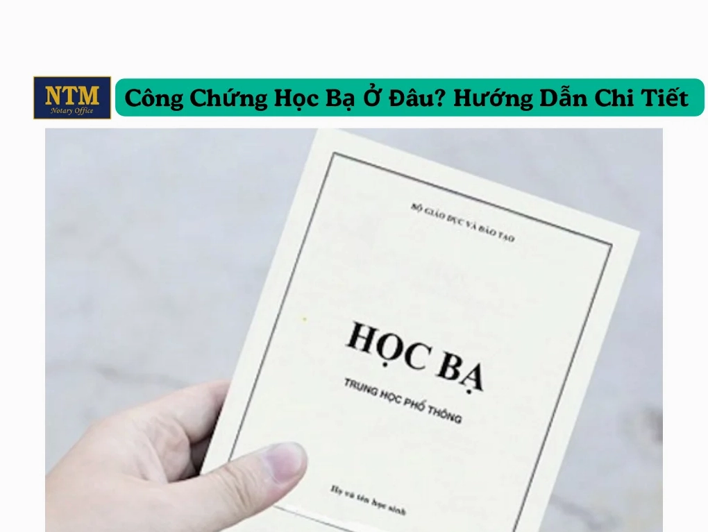 Công chứng học bạ ở đâu? Hướng dẫn chi tiết