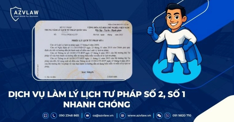 Dịch vụ làm lý lịch tư pháp