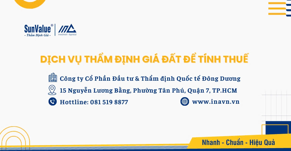 Dịch vụ thẩm định giá đất của Đầu tư & Thẩm định Quốc tế Đông Dương (SunValue).