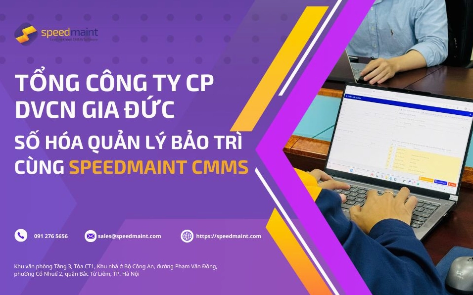 Doanh nghiệp số hóa quản lý tài sản, bảo trì