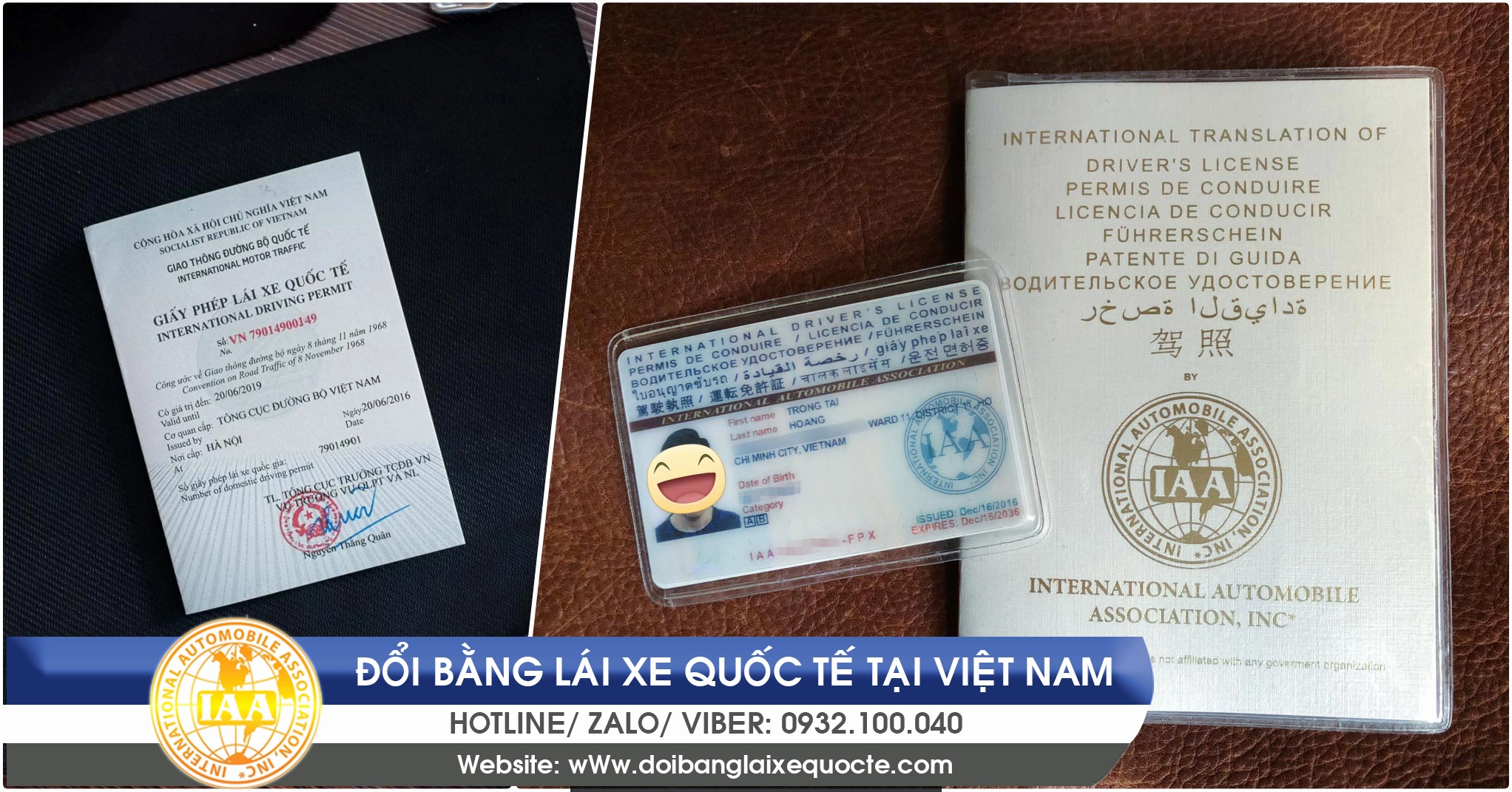 Đổi bằng lái xe quốc tế online