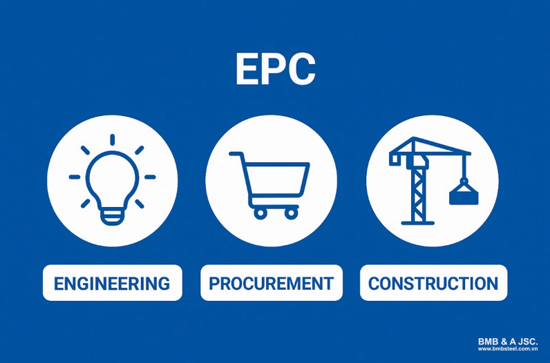 EPC là viết tắt của Engineering - Procurement - Construction