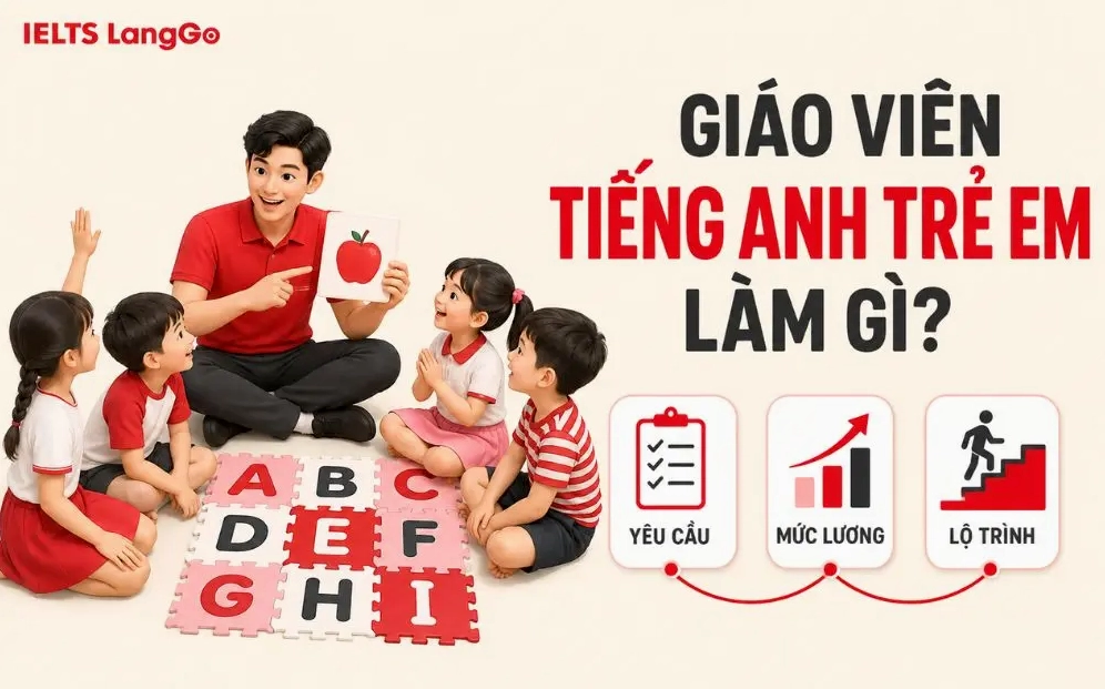 Giáo viên tiếng Anh trẻ em làm gì? Yêu cầu, mức lương và lộ trình