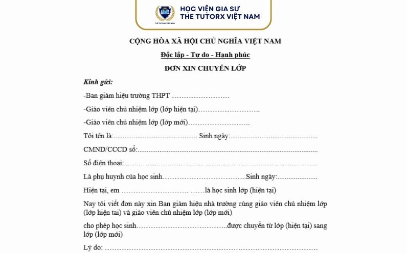 Hồ sơ cần chuẩn bị khi xin chuyển lớp cấp 3