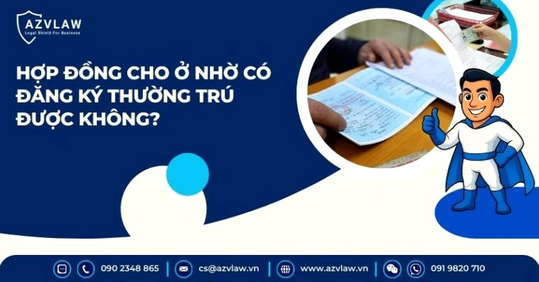 Hợp đồng cho ở nhờ và vấn đề đăng ký thường trú