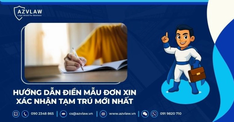 Hướng dẫn điền mẫu đơn xin xác nhận tạm trú mới nhất