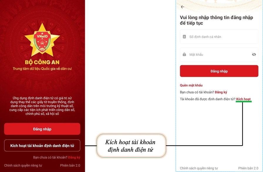 Hướng dẫn kích hoạt tài khoản định danh điện tử mức 2
