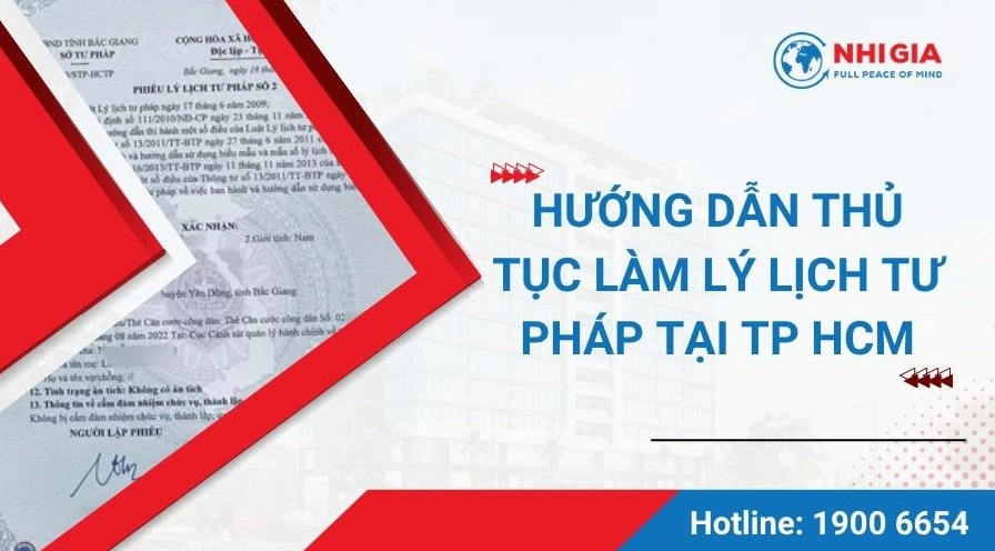 hướng dẫn thủ tục làm lý lịch tư pháp tại tphcm