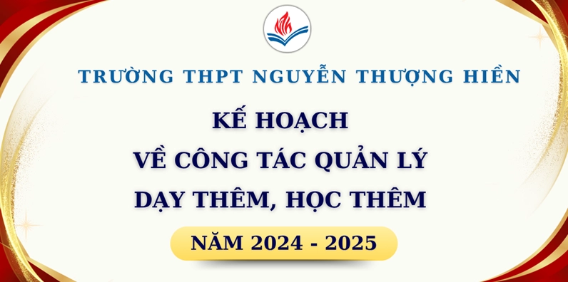 Kế hoạch về công tác quản lý dạy thêm, học thêm năm học 2025 - 2026