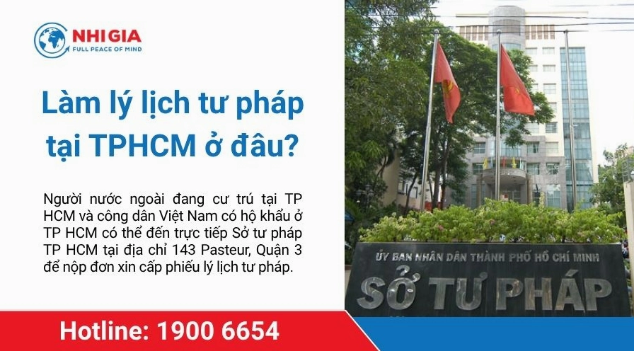 Làm lý lịch tư pháp tại TPHCM ở đâu?