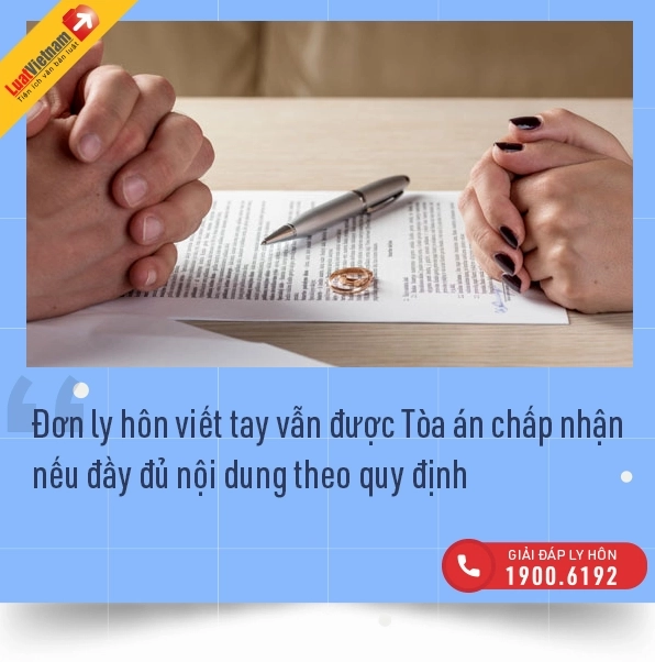 Mẫu đơn ly hôn chuẩn mực