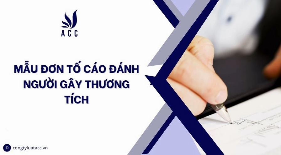 Mẫu đơn tố cáo đánh người gây thương tích