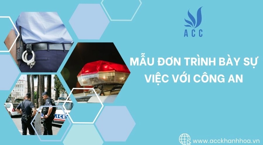 Mẫu đơn trình bày sự việc với cơ quan công an