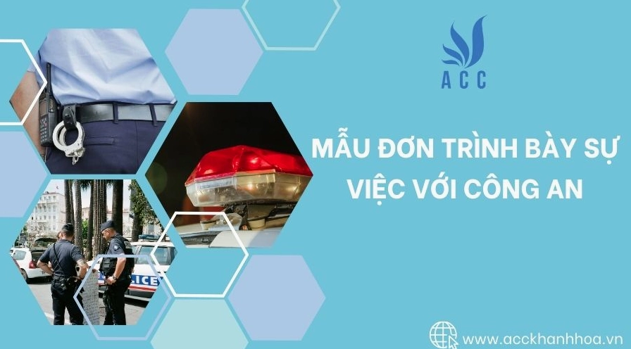 Mẫu đơn trình bày sự việc với công an