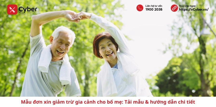 Mẫu đơn xin giảm trừ gia cảnh cho bố mẹ