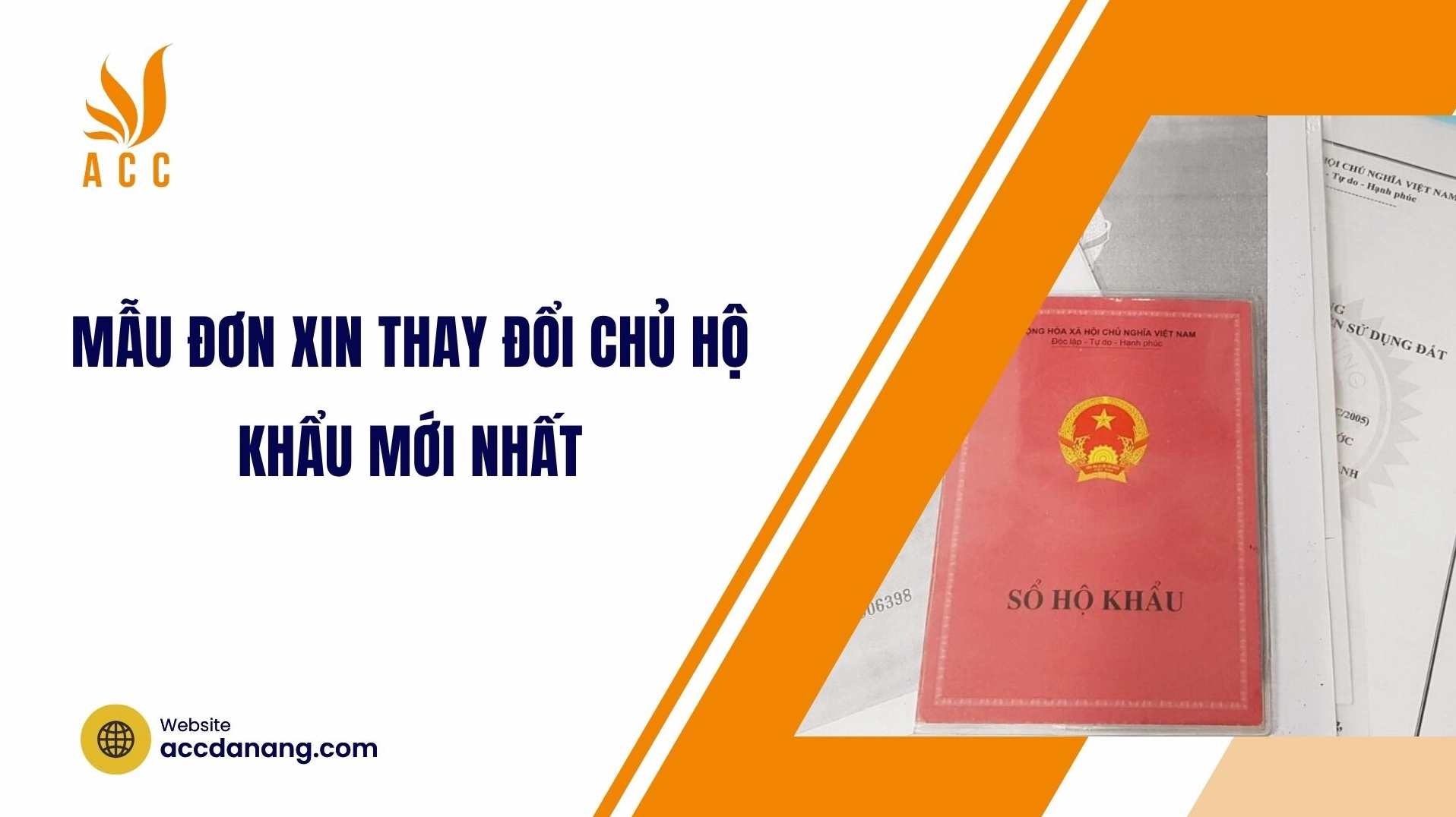 Mẫu đơn xin thay đổi chủ hộ khẩu mới nhất
