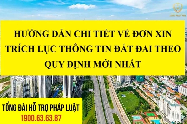 Mẫu đơn xin trích lục thông tin nhà đất mới nhất