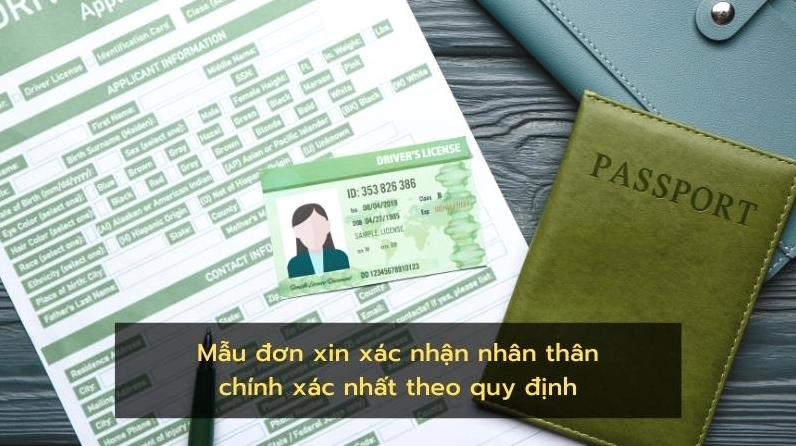 Mẫu đơn xin xác nhận nhân thân chuẩn theo quy định